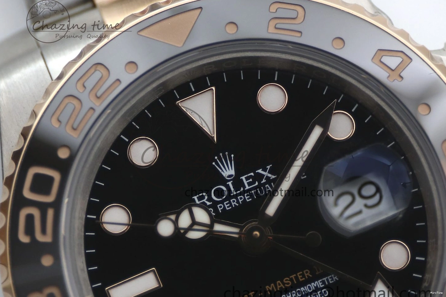 MiroTime 0416 GMT Master II 126711 CHNR 904L SS TW+ 1:1 Best Edition on SS RG Bracelet VR3186 CHS FreshLook 1976